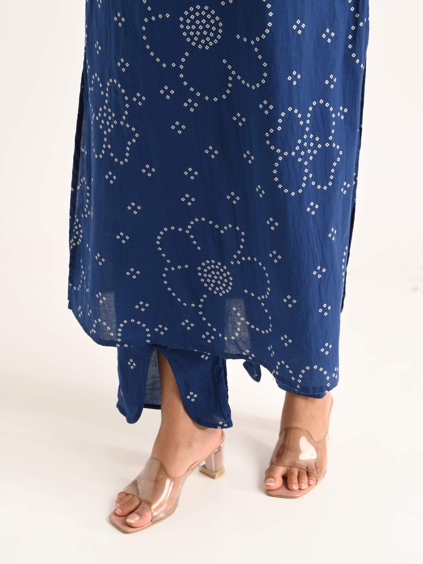 Indigo Blue Spaghetti Kurta Set with Dupatta