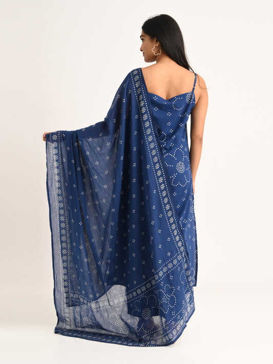 Indigo Blue Spaghetti Kurta Set with Dupatta