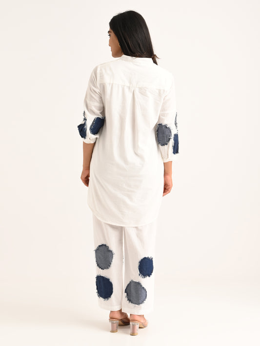 Denim patch work Co-ord set