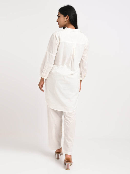 Ivory Gold Leaf Cotton Co-ord Set