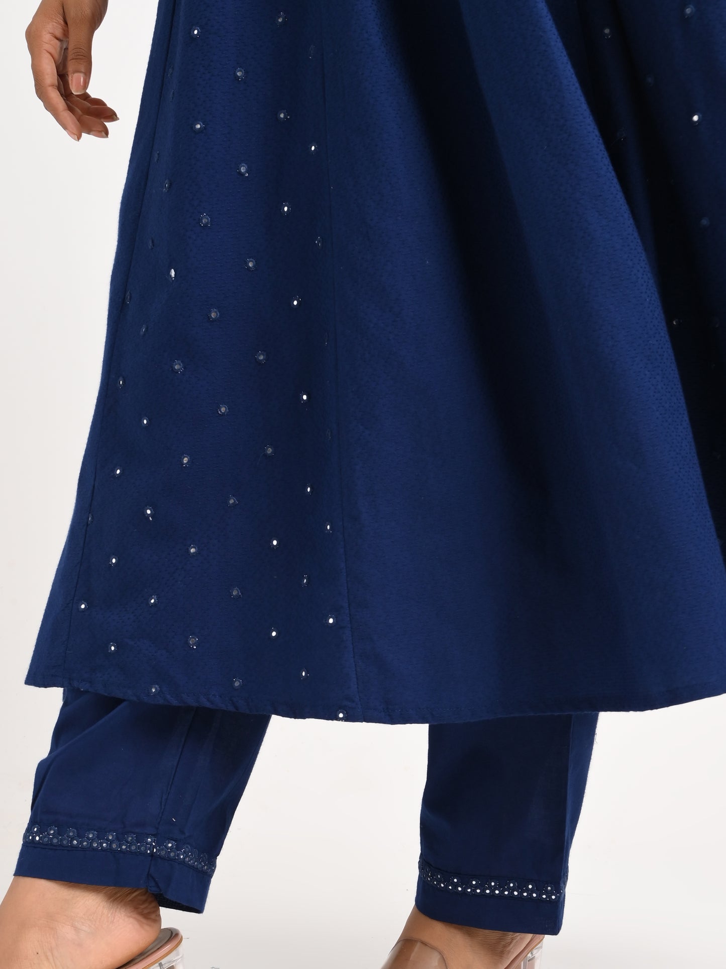 Midnight Blue Embroidered Kurta Set