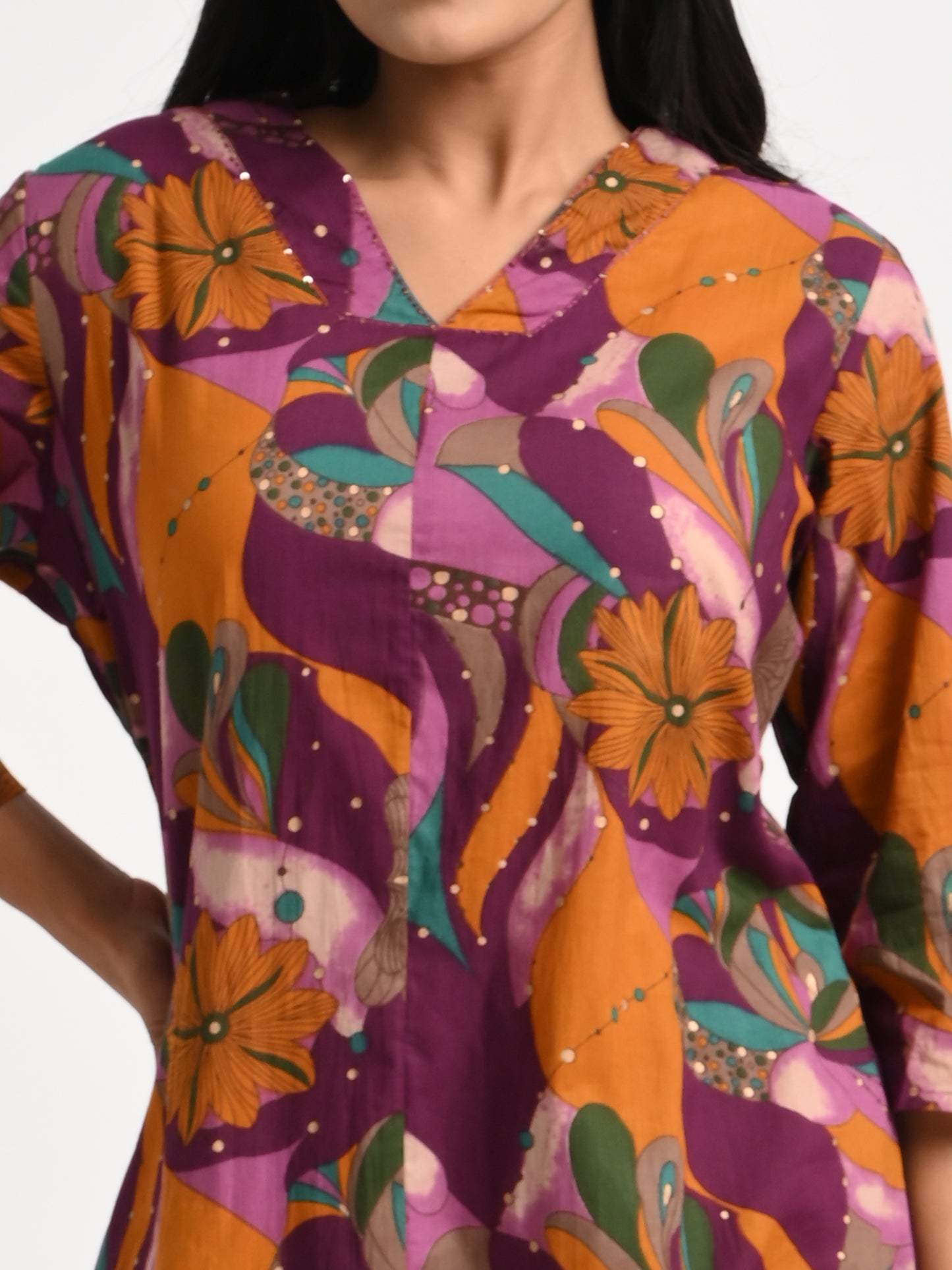 Printed Kurta with Bottom Set