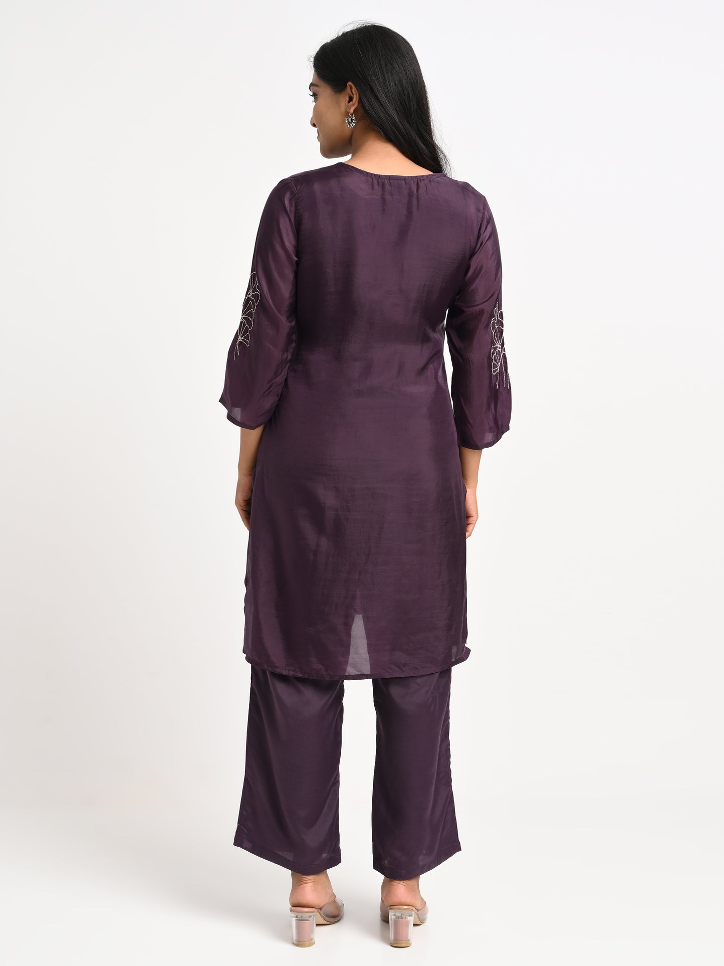 Muslin Embroidered Co-ord Set