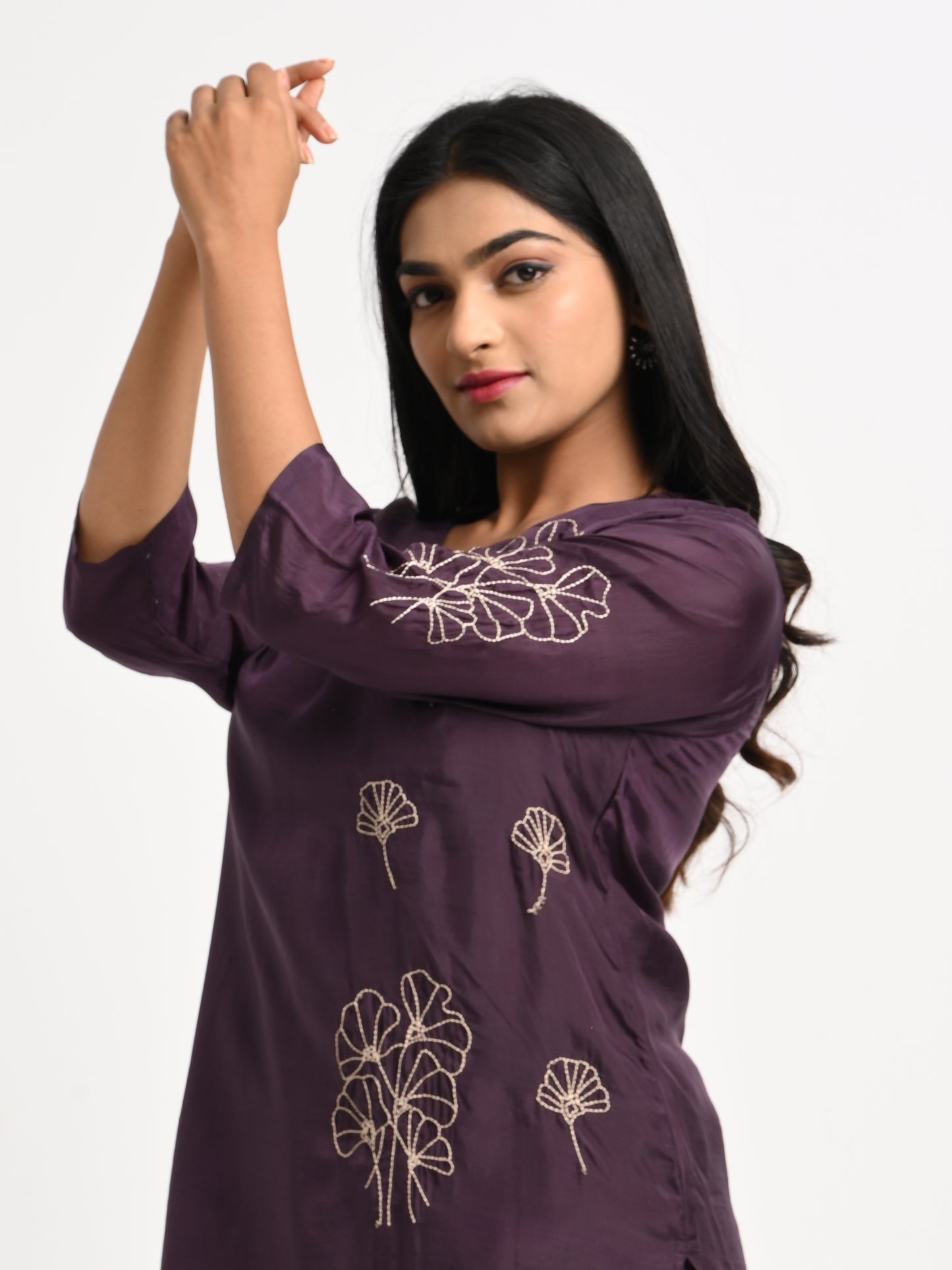 Muslin Embroidered Co-ord Set
