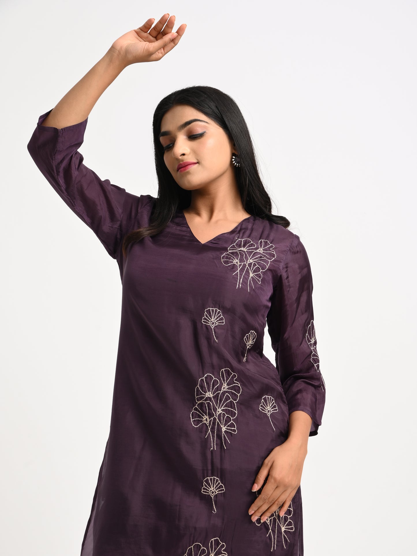 Muslin Embroidered Co-ord Set