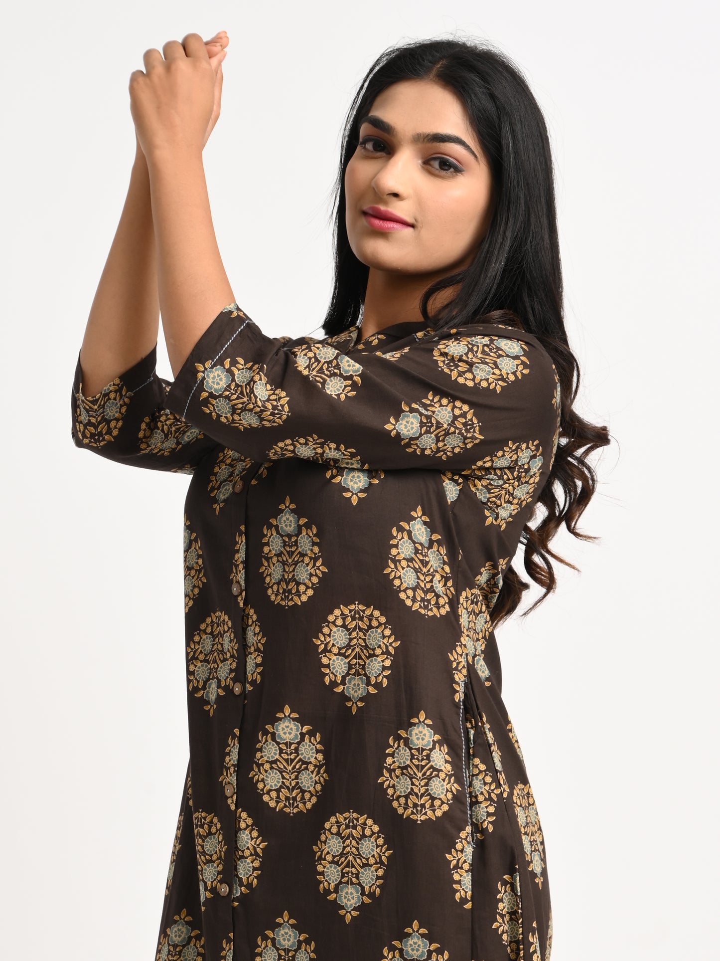 Printed Cotton Kurta Set