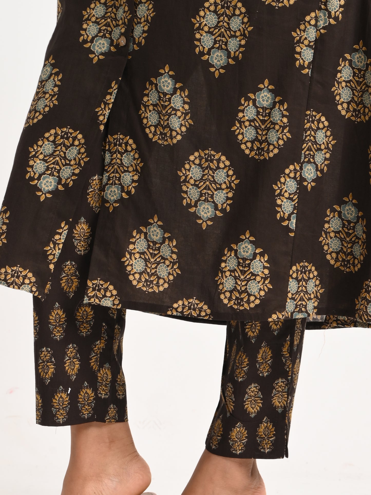 Printed Cotton Kurta Set