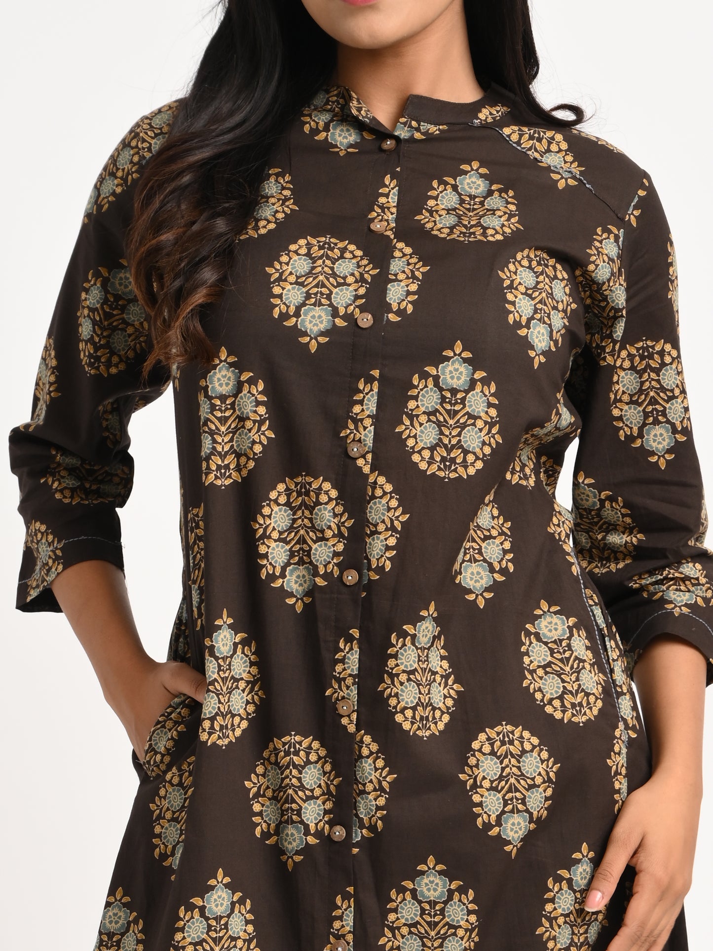 Printed Cotton Kurta Set