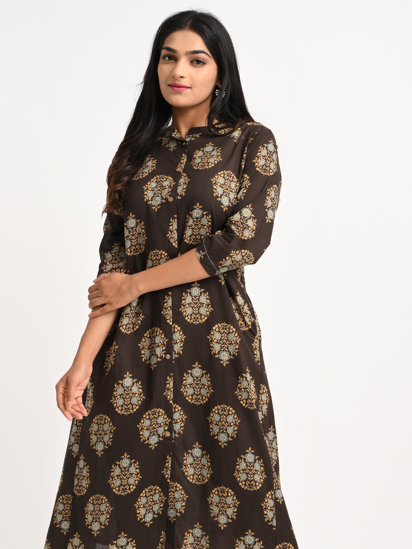 Printed Cotton Kurta Set