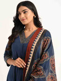 Indigo Blue Flared Kurta Set