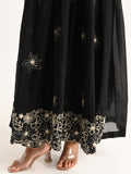 Black Floral Embriodered Anarakali