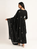 Black Floral Embriodered Anarakali