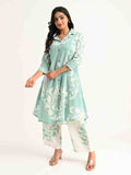 Mint Green Floral Printed Co-ord Set