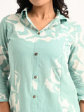Mint Green Floral Printed Co-ord Set