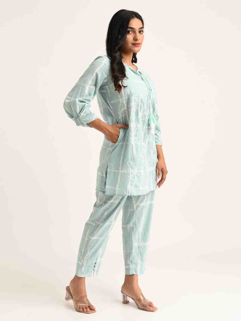 Mint Green Printed Co-ord Set