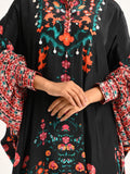 Black Floral Printed Kaftan Co-ord Set