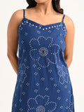 Indigo Blue Spaghetti Kurta Set with Dupatta