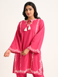 Pink Embroidered Kurta Set
