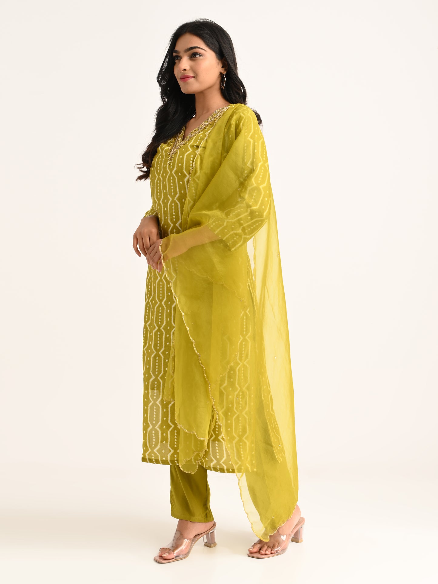 Pista green pant set