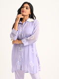Lilac Shibori printed co-ord set
