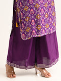 Purple Patola gota embroidered set