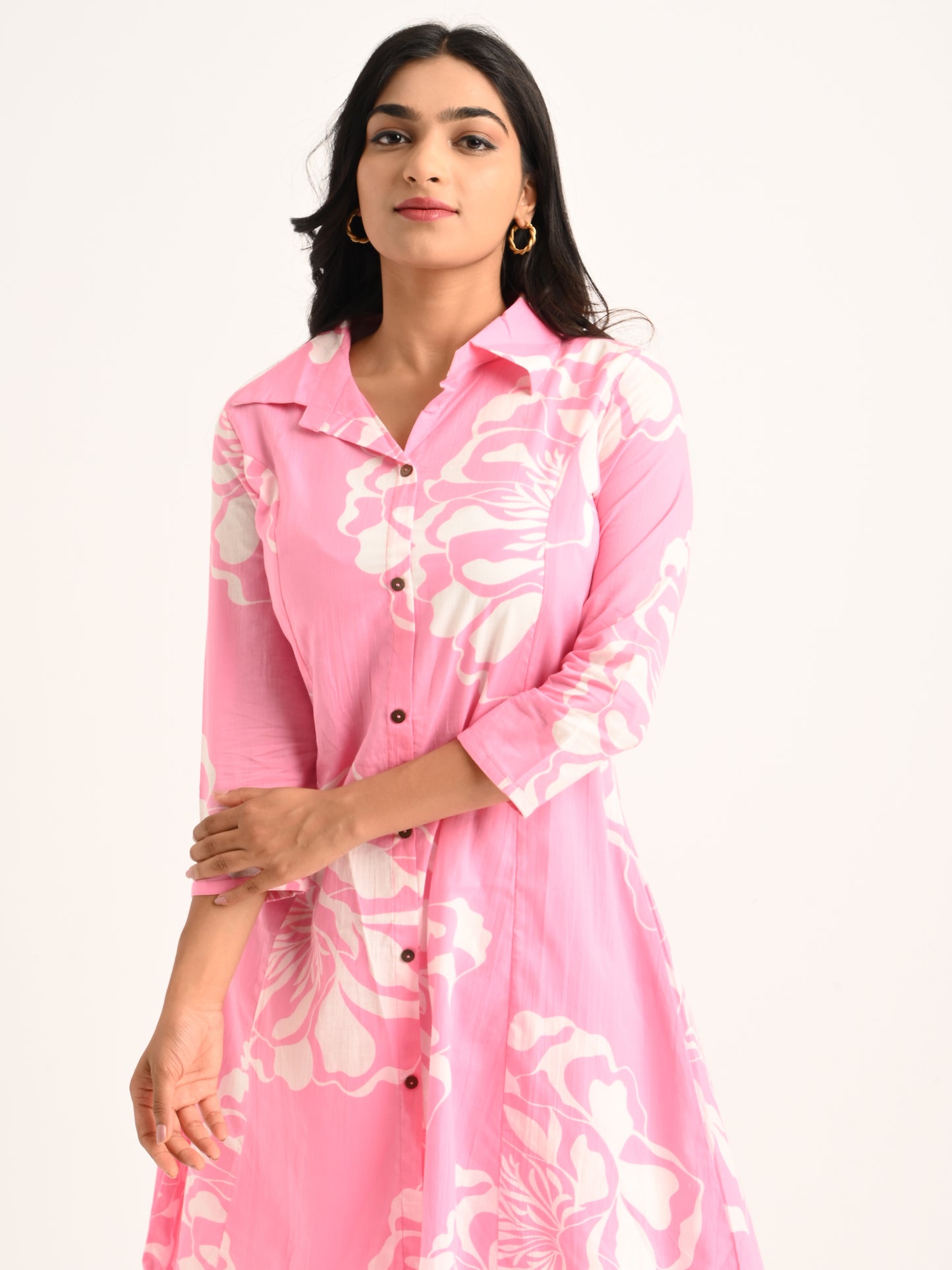 Pink Floral Printed Co-ord Set