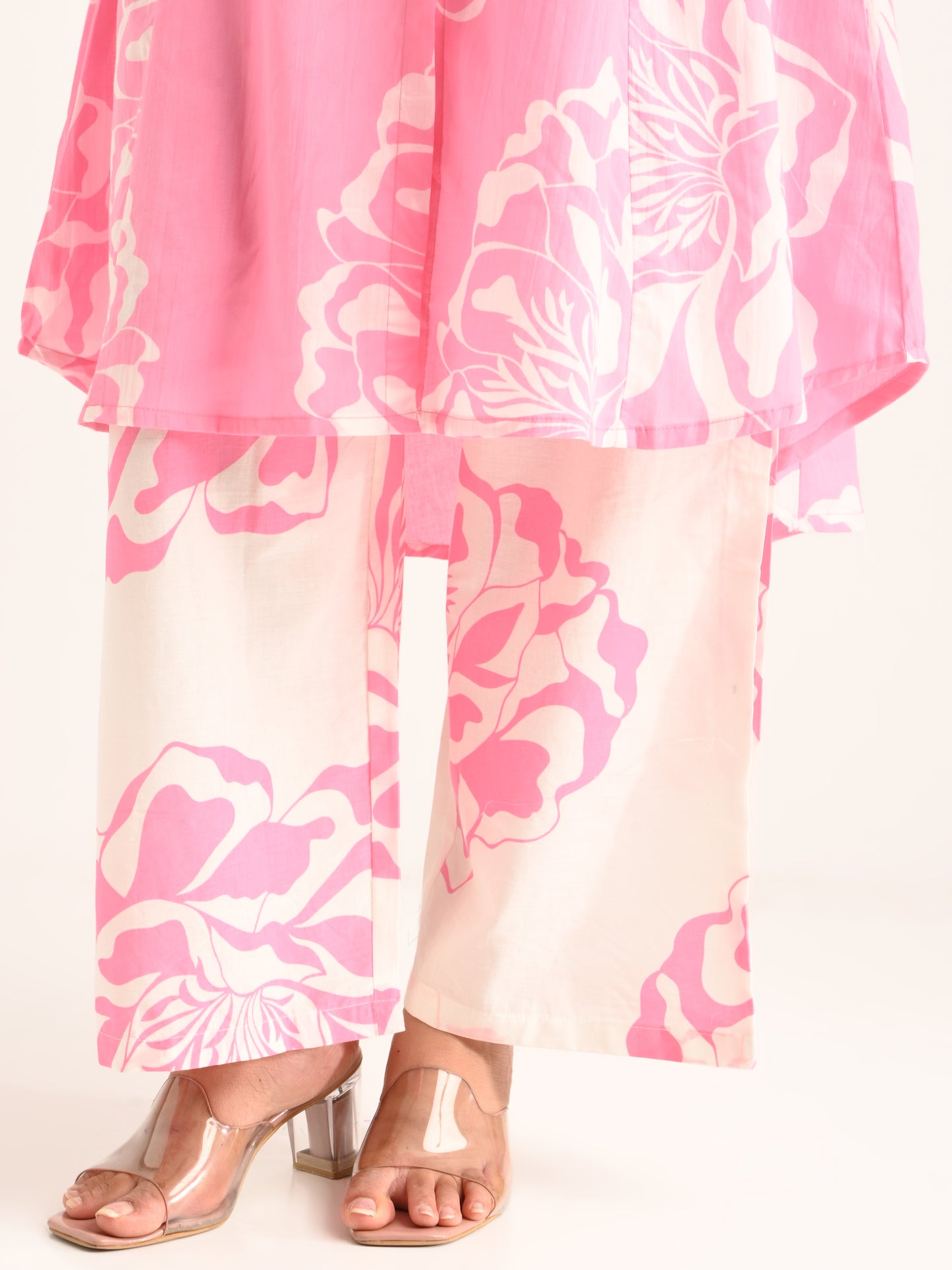 Pink Floral Printed Co-ord Set