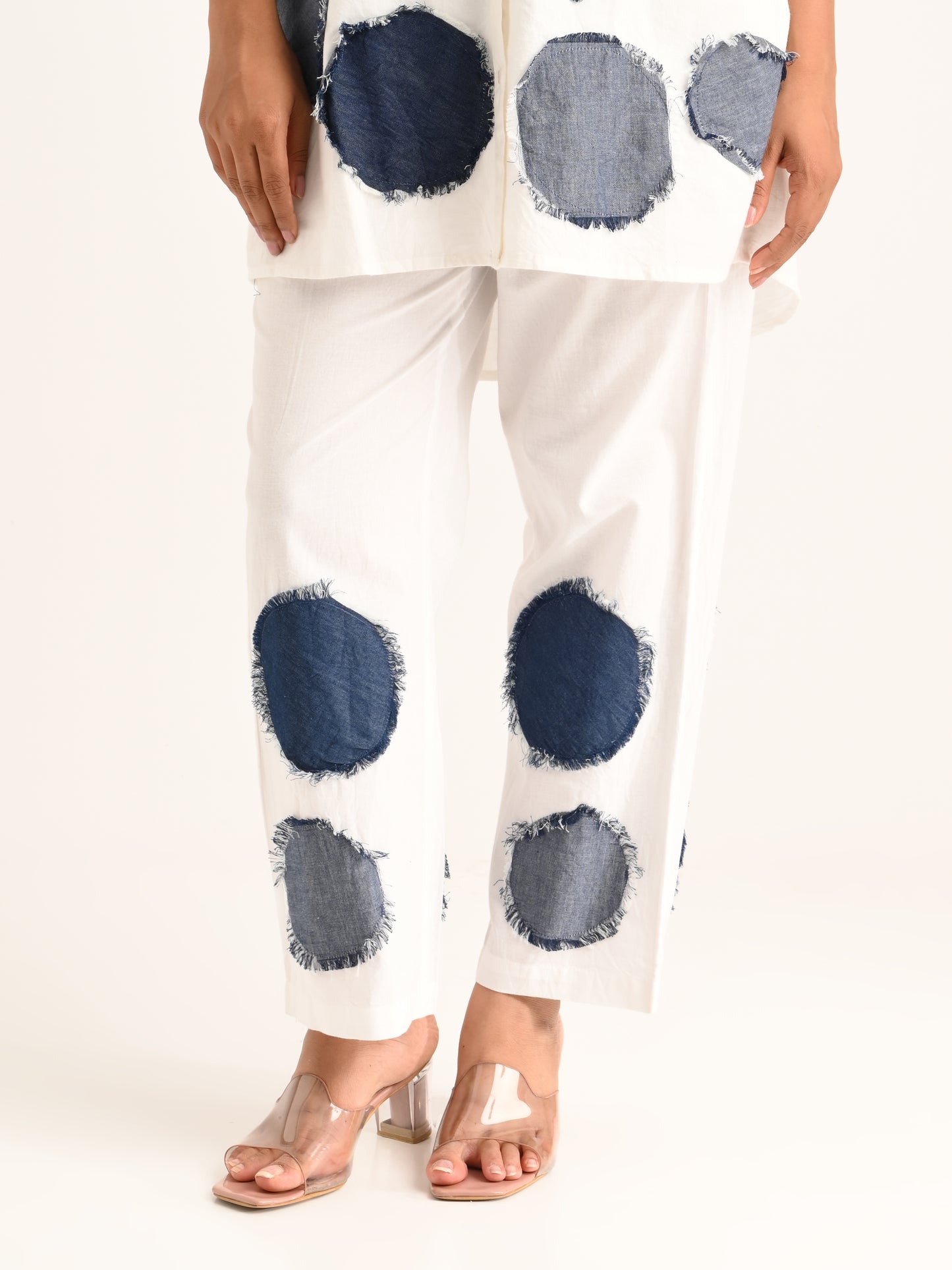 Denim patch work Co-ord set