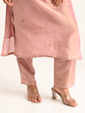 Blush Pink Embroidered Kurta Set with Dupatta