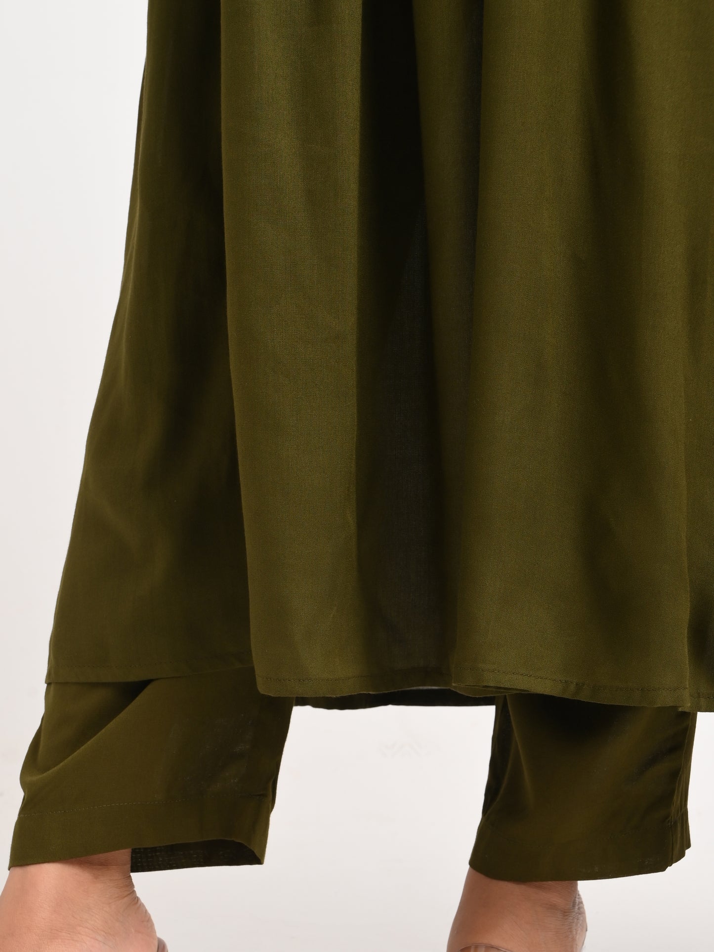 Embroidered Muslin Kurta Set with Dupatta
