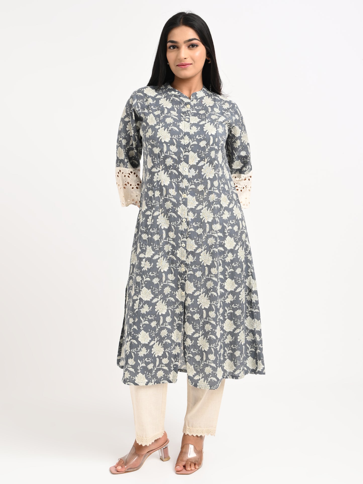 Printed Cotton Kurta Set