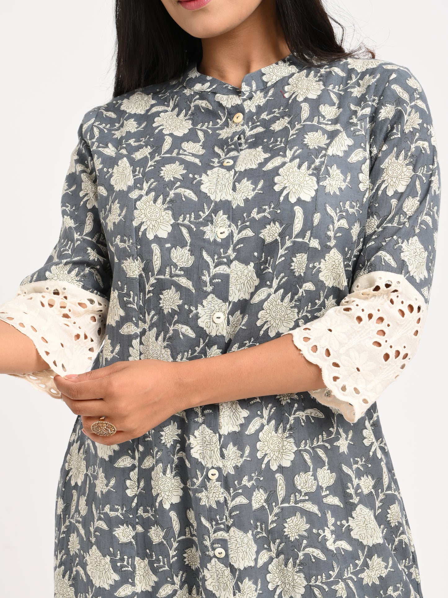 Printed Cotton Kurta Set