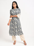 Printed Cotton Kurta Set