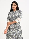 Printed Cotton Kurta Set