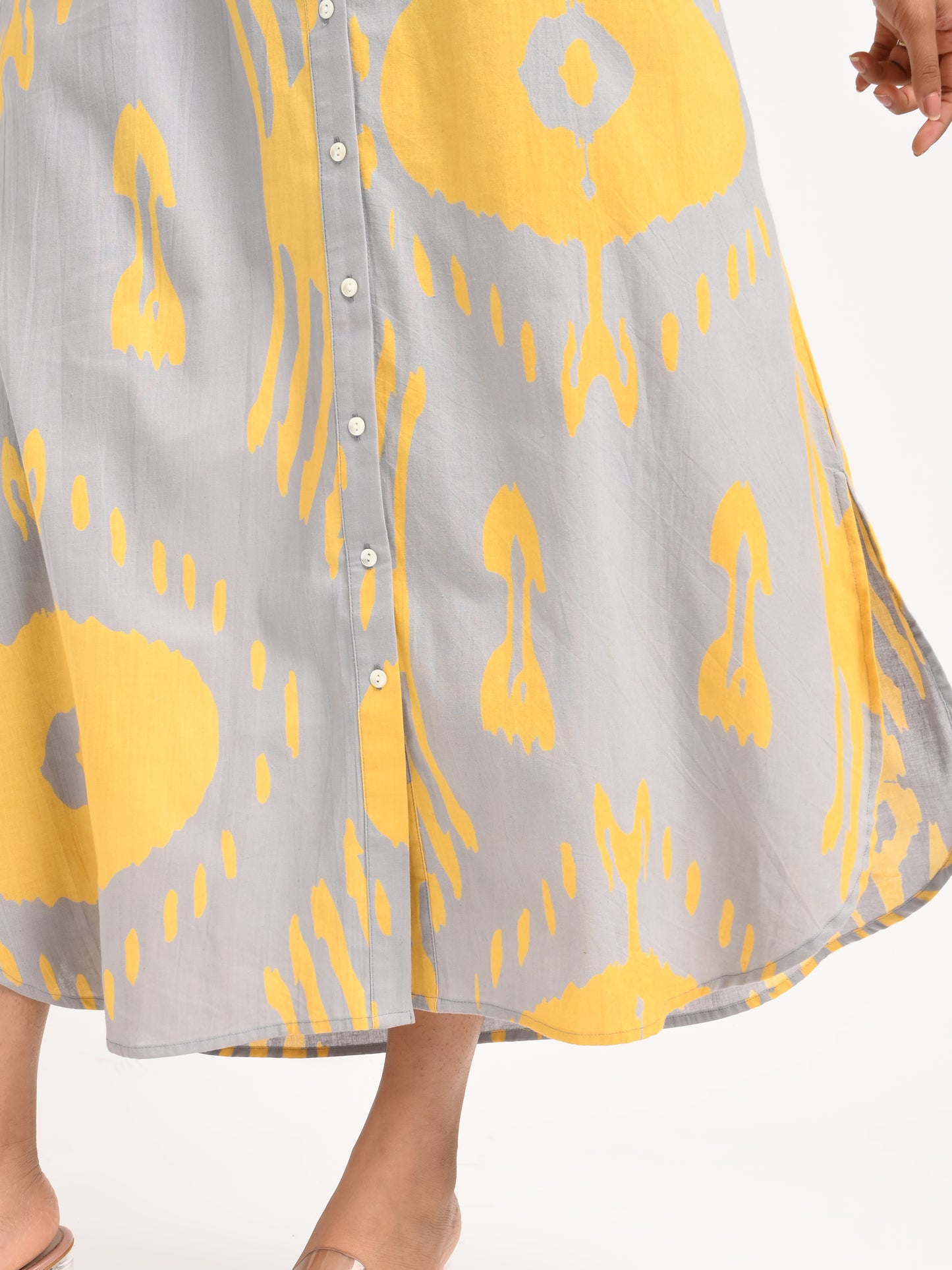 Printed Cotton Shirt Dress