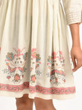 Ivory Floral Short Dress