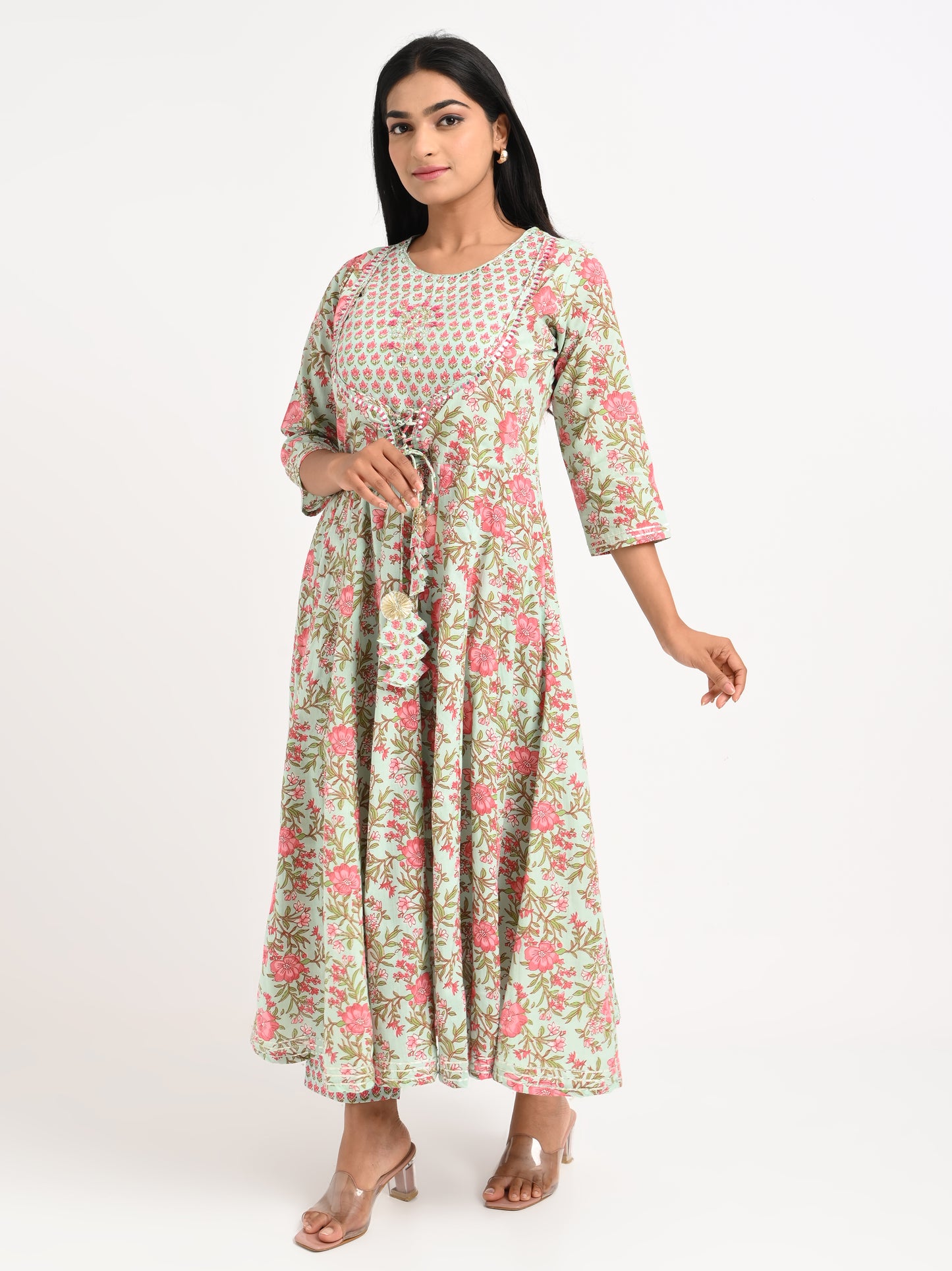 Floral Printed Kurta Set with Dupatta