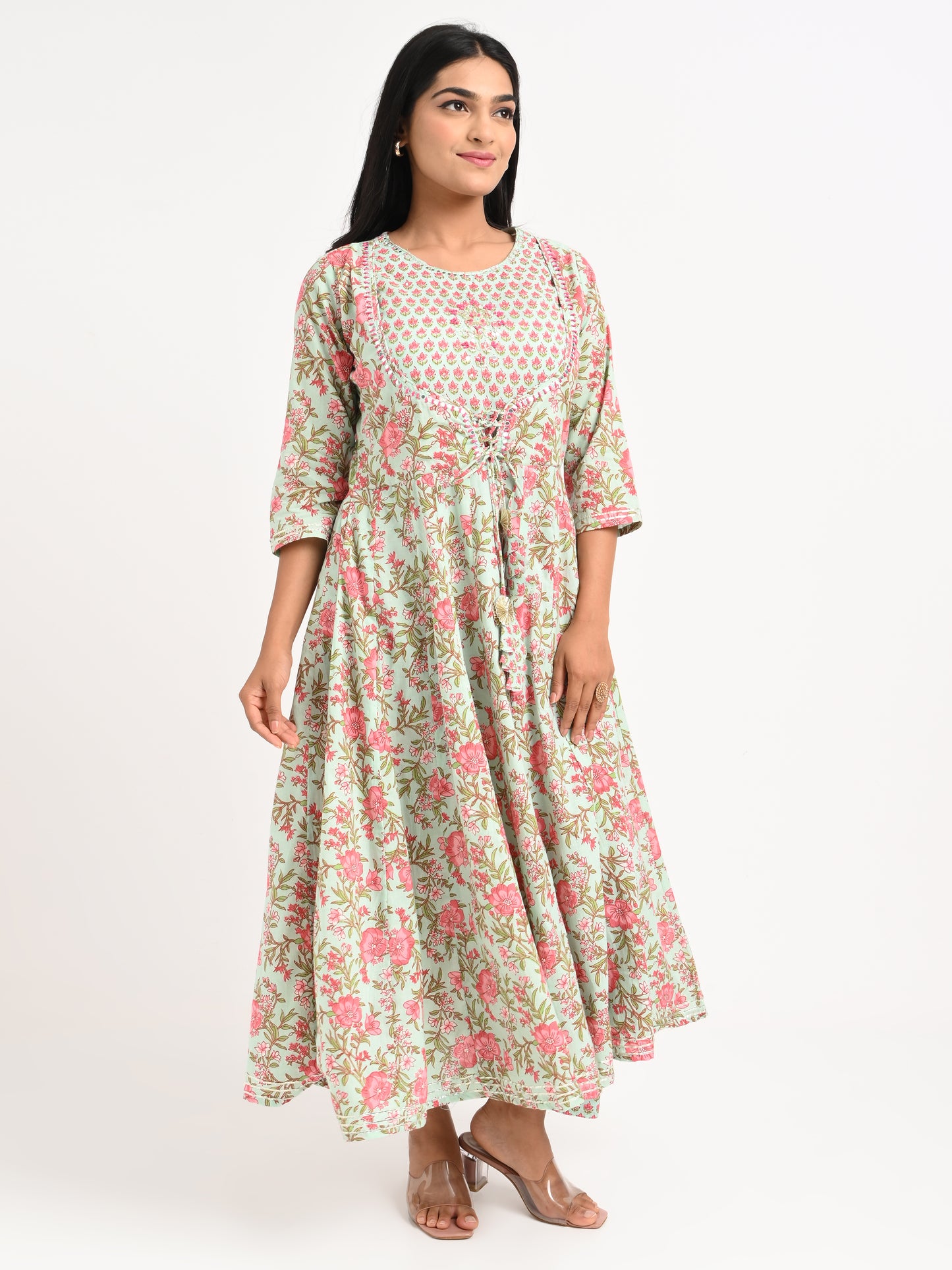 Floral Printed Kurta Set with Dupatta