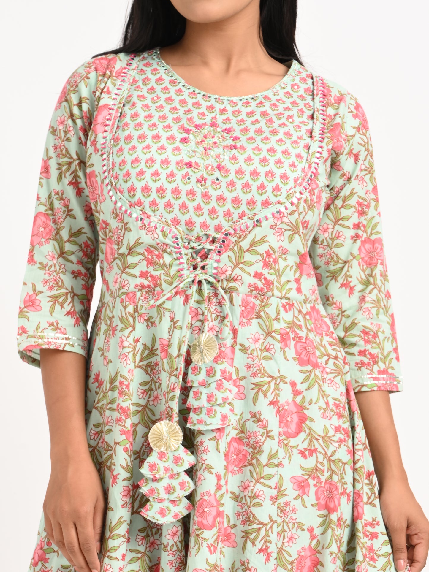 Floral Printed Kurta Set with Dupatta