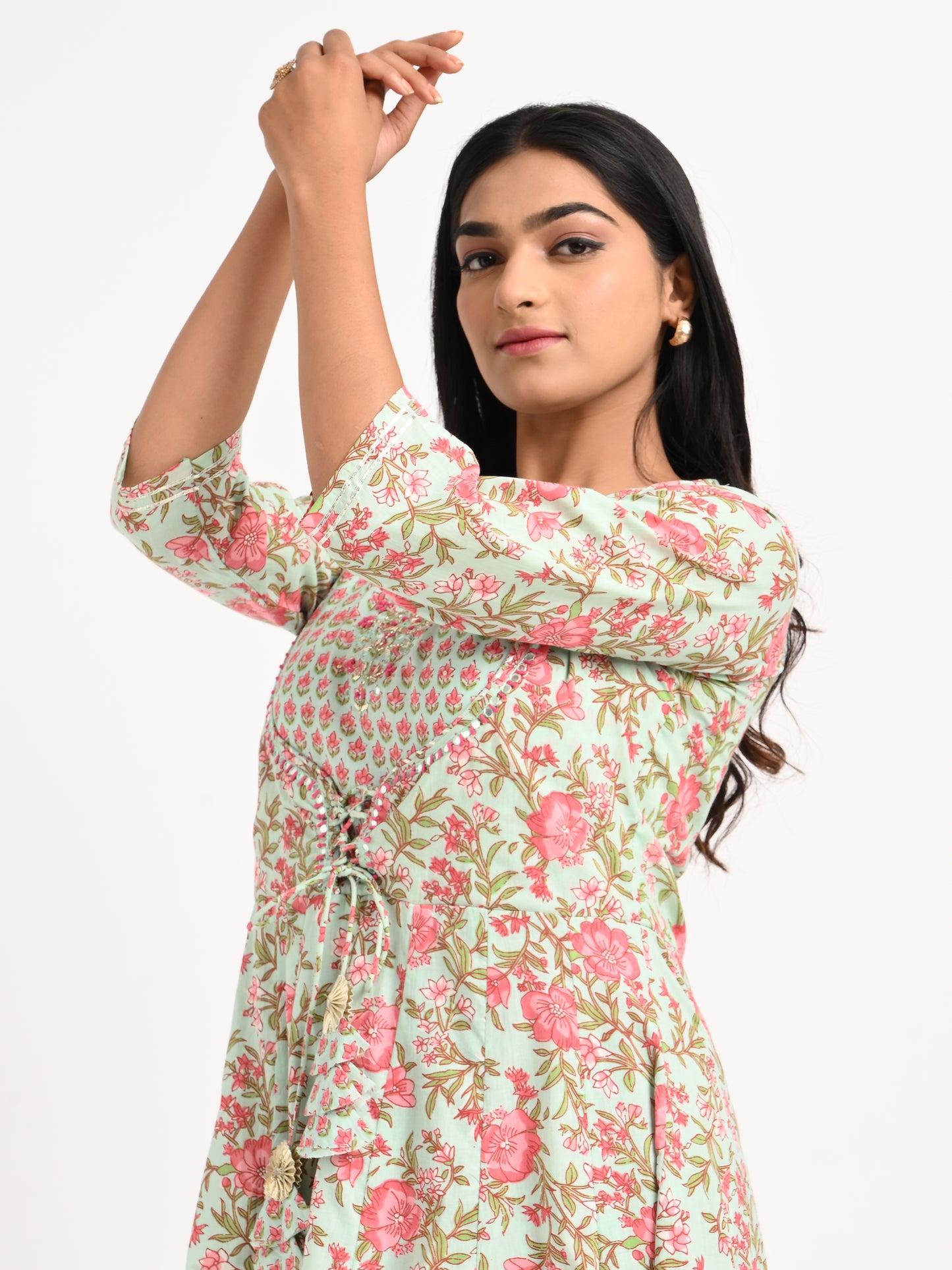 Floral Printed Kurta Set with Dupatta