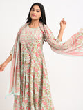 Floral Printed Kurta Set with Dupatta