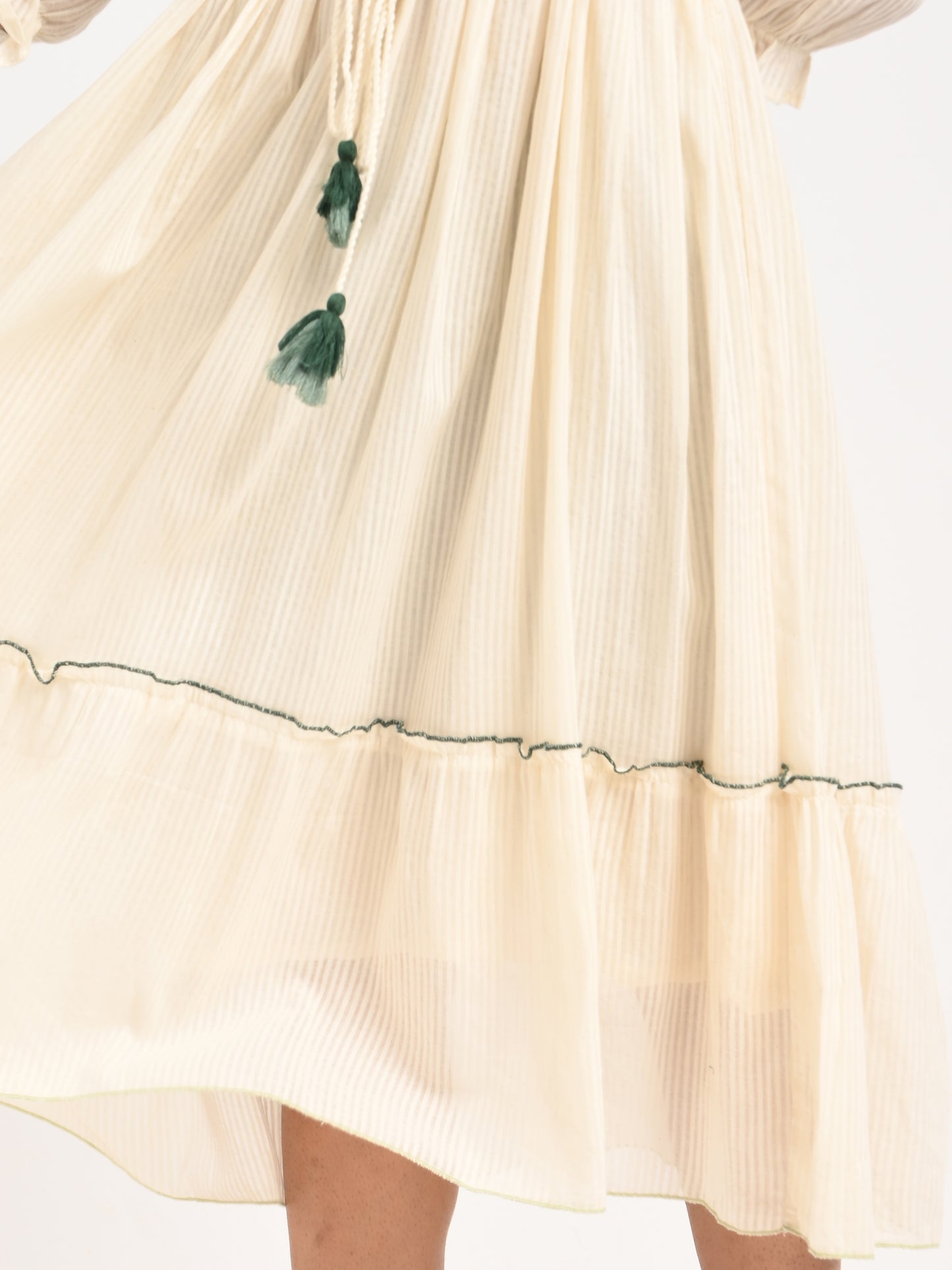 Embroidered Flared  Dress