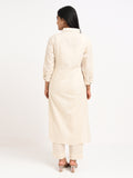 Embroidered Shirt-Style Kurta Set