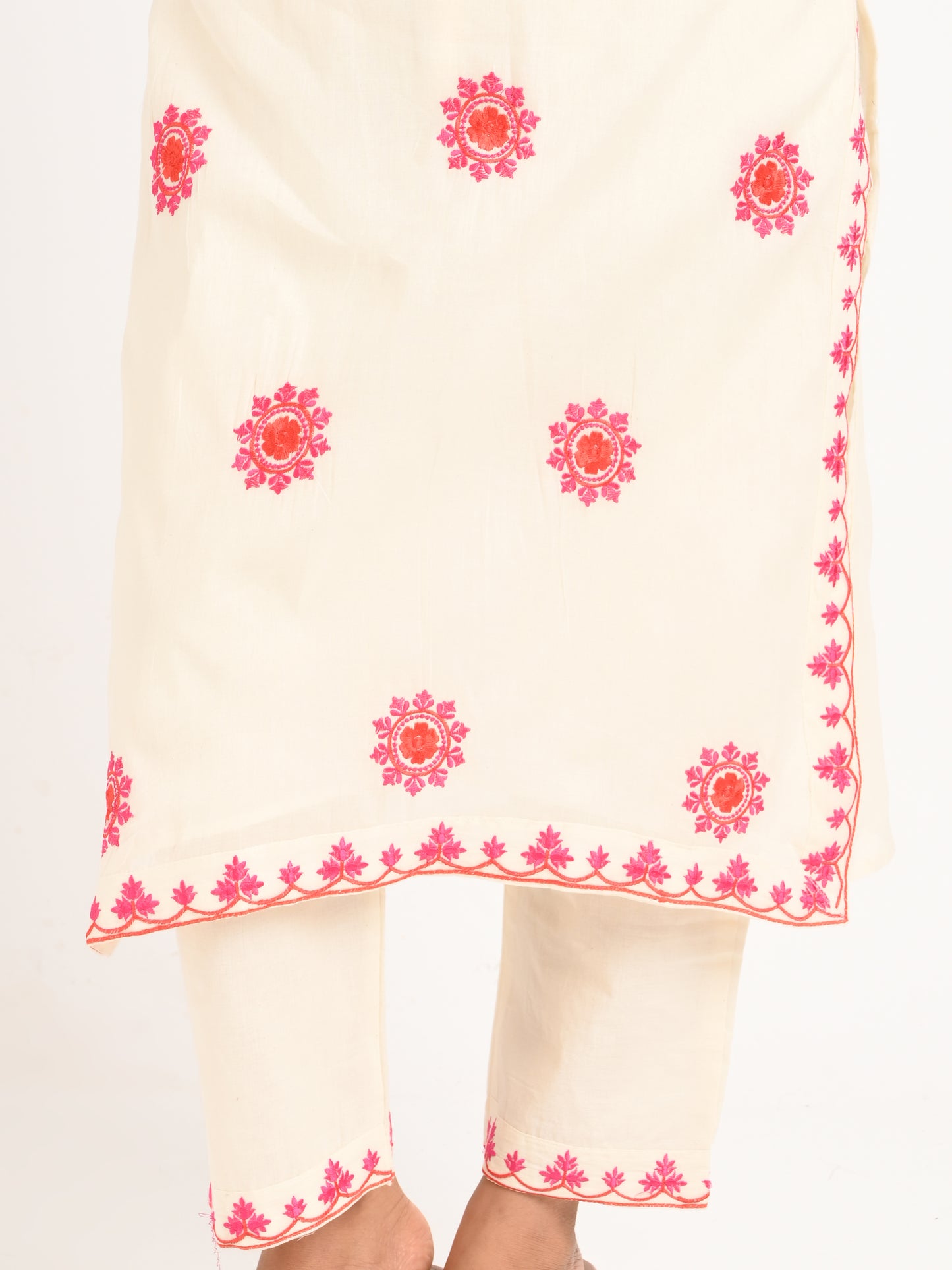 Embroidered Kurta Set with Dupatta