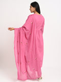 Embroidered Suit Set with Dupatta