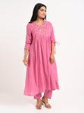 Embroidered Suit Set with Dupatta