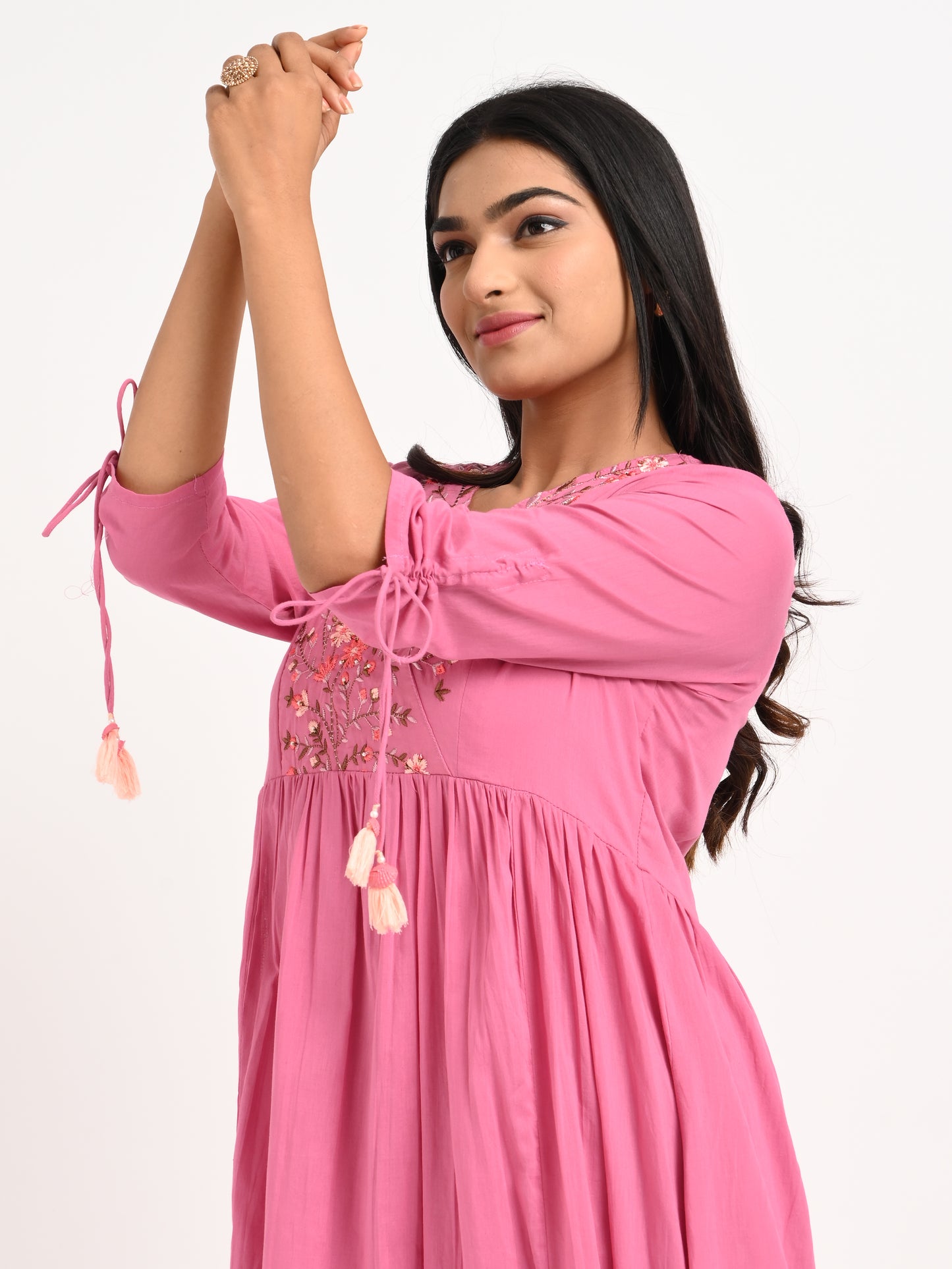 Embroidered Suit Set with Dupatta
