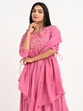 Embroidered Suit Set with Dupatta