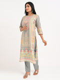 Printed Suit Set with Dupatta
