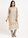Printed Suit Set with Dupatta